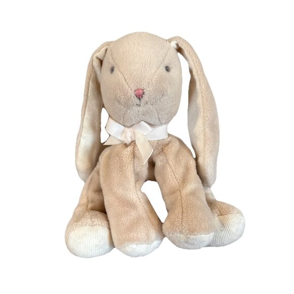Carrots Bunnies by the Bay Plush Bunny 6 Inch LITTLE LOPS Tan Easter Rabbit - Picture 1 of 7